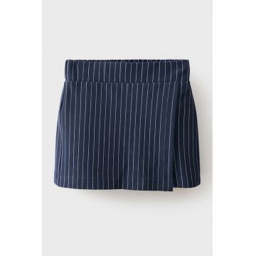 Fusta-pantalon scurta cu dungi