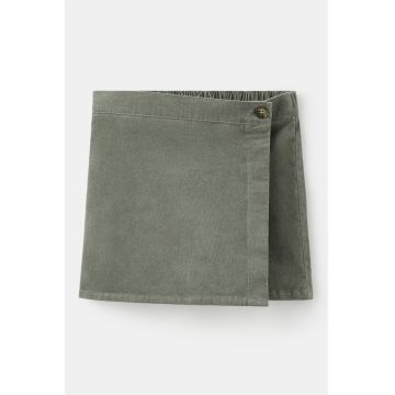 Fusta-pantalon scurta din reiat