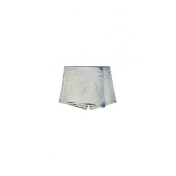 Fusta-pantaloni cu aspect uzat