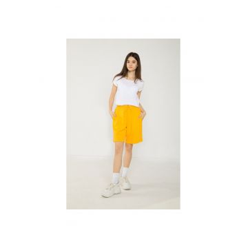 Pantaloni de trening scurti cu croiala relaxata