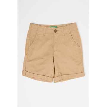 Pantaloni scurti chino de in si bumbac - Maro camel