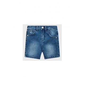 Pantaloni scurti copii -  Bumbac organic - Albastru