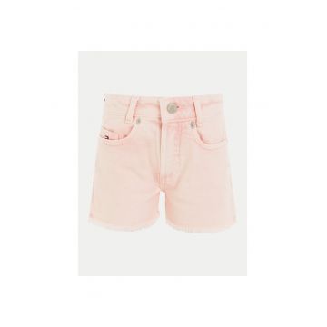 Pantaloni scurti copii -  denim - roz