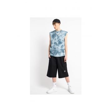 Pantaloni scurti cu croiala ampla si buzunar aplicat