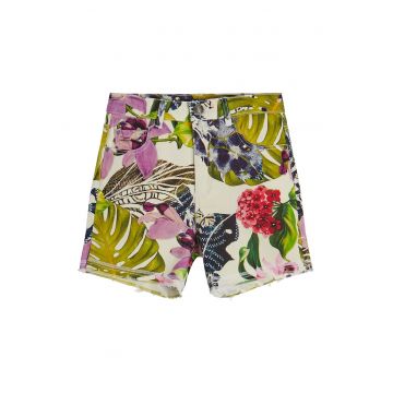 Pantaloni scurti cu imprimeu floral - Multicolor