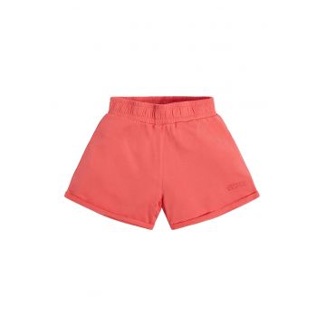 Pantaloni scurti cu logo discret - Portocaliu