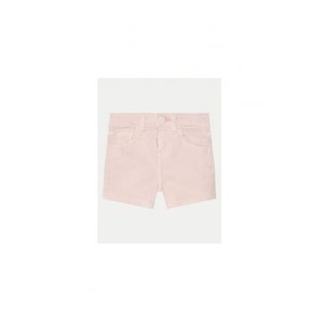 Pantaloni scurti cu model uni si buzunare