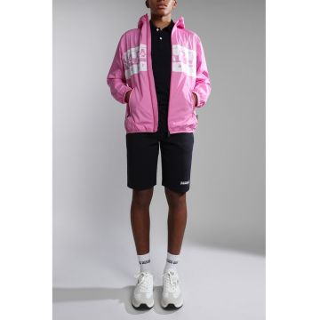 Pantaloni scurti cu snur si buzunare laterale - Bleumarin