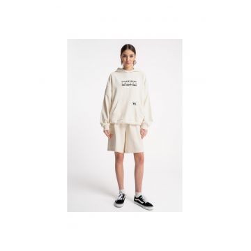 Pantaloni scurti de trening cu buzunare aplicate