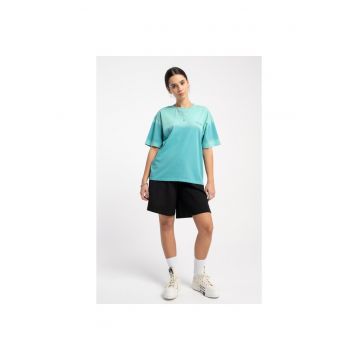 Pantaloni scurti de trening cu croiala ampla si crapaturi laterale