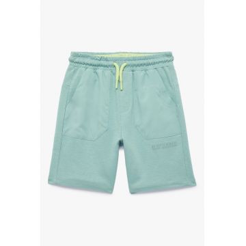 Pantaloni scurti de trening din bumbac - Verde menta