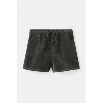 Pantaloni scurti din amestec de bumbac cu snururi