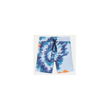 Pantaloni scurti din bumbac cu model tie-dye