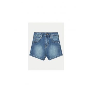 Pantaloni scurti din denim - cu aspect decolorat