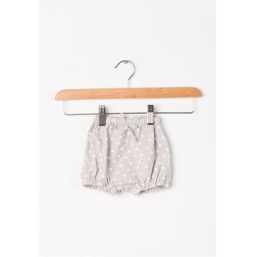 Pantaloni scurti din reiat cu buline