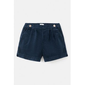 Pantaloni scurti din reiat cu talie elastica