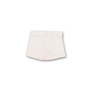 Pantaloni scurti in carouri -  cu curea - 23812