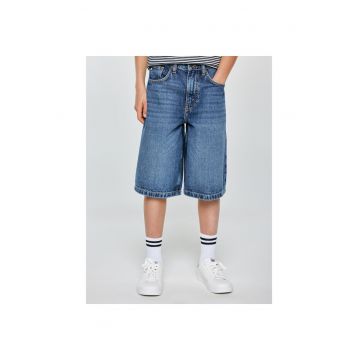 Pantaloni scurti lejeri din denim cu talie inalta Andys
