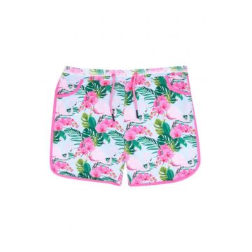 Pantaloni Scurti  Model Flamingo - Fete - Multicolor - 10 ani -