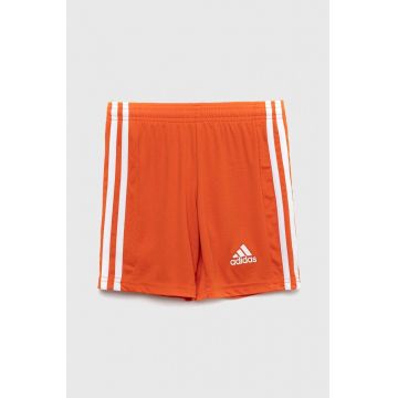 Adidas Performance pantaloni scurti copii SQUAD 21 SHO Y culoarea portocaliu, talie reglabila