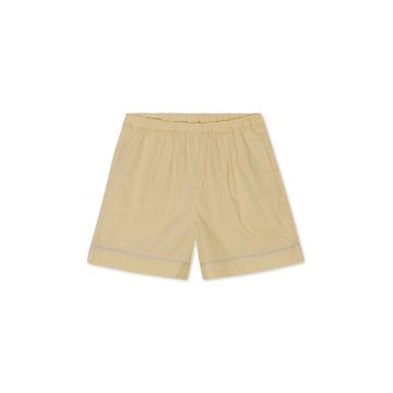 Konges Sløjd pantaloni scurti copii culoarea bej, neted