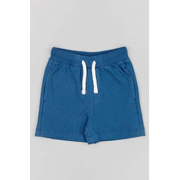 zippy pantaloni scurti bebe culoarea albastru marin, talie reglabila
