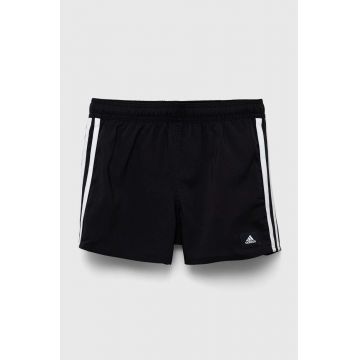 adidas Performance pantaloni scurti copii 3S SHO culoarea negru, cu imprimeu, talie reglabila