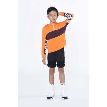 BOSS pantaloni scurti copii culoarea negru