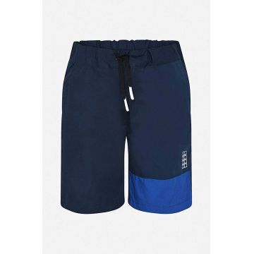 Lego pantaloni scurți din bumbac pentru copii culoarea albastru marin, talie reglabila, Szorty Lego Wear Lwpeiter 302 Shorts 11010451 590