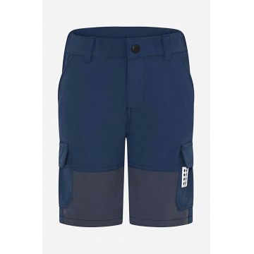 Lego pantaloni scurti copii culoarea albastru marin, talie reglabila, Szorty Lego Wear Lwpayton 300 11010121 931