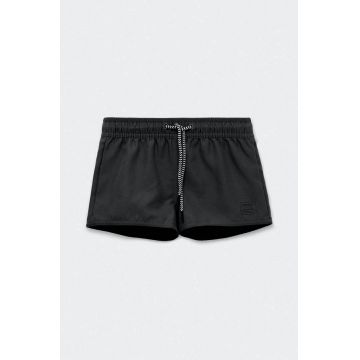 Protest pantaloni scurti copii PRTEVI JR culoarea negru, cu imprimeu, talie reglabila