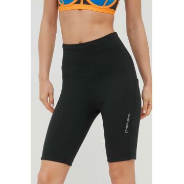 Houdini pantaloni scurti sport Adventure femei, culoarea negru, neted, high waist