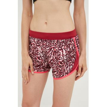 Under Armour pantaloni scurți de antrenament Fly By 2.0 femei, culoarea roz, modelator, high waist