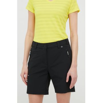 Viking pantaloni scurți outdoor Expander femei, culoarea negru, neted, medium waist