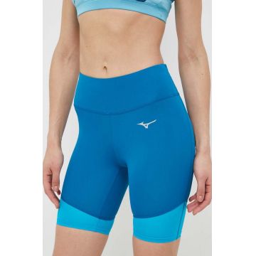 Mizuno pantaloni scurți de alergare Impulse Core Mid neted, high waist Mizuno pantaloni scurți de alergare Impulse Core Mid neted, high waist