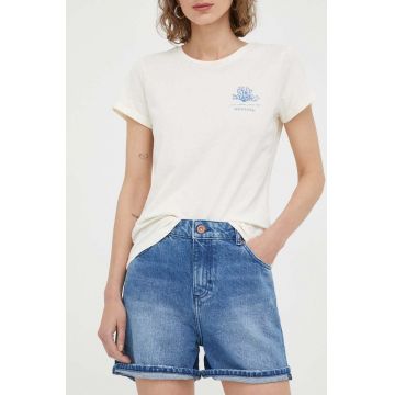 Mustang pantaloni scurti jeans femei, neted, high waist