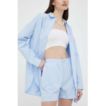 Résumé pantaloni scurti femei, neted, high waist